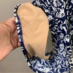 L.L.Bean Floral/Polka Dot Navy/White One Piece Swimsuit Photo 5