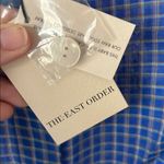 Revolve The East Order Medium Short Sleeve Mahlia Crop Top in cobalt blue check preppy Photo 3