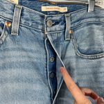 Levi's Ribcage Straight Ankle Crop Light Wash Button Fly Big E Re-release Jeans Photo 3