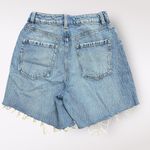 Garage Denim Wide Leg Distressed Shorts Womens Size 3 Blue Streetwear Photo 2
