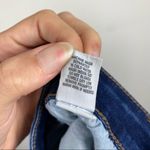 RSQ Medium Wash Mid Rise Fray Raw Hem Jean Shorts Photo 6