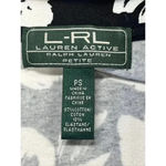 Ralph Lauren Lauren  Active Jacket Womens Petite Small White Floral Full Zip Photo 3