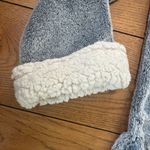 Natori Zip Kaftan Bathrobe House Coat SZ S Sherpa Fuzzy Fleece Gray Cozy Photo 4