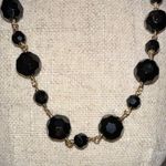 AKKAD Rhinestone & Gold Tone Chain Necklace w/ Velvet Case Photo 1