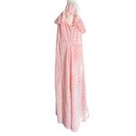 BCBG Paris Women's ON/Off the Shoulder Sandy Dot Maxi Dress White Size XL Photo 12