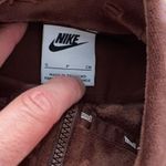 Nike  logo velour crop long sleeve pull over size small Photo 3