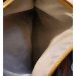 Valentina Leather Crossbody Bag Italian Designer Mustard Yellow Purse Photo 4