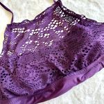 Purple Lace Halter Style Bikini Top Photo 2