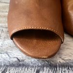 Johnston & Murphy  Women’s Brown Leather Ankle Peep‎ Toe Heels Size 8 Photo 8