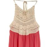 Altar'd State Crochet Halter Maxi Dress Photo 1
