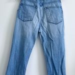 3x1 jeans size 27 blue high waisted cropped frayed mom Photo 3