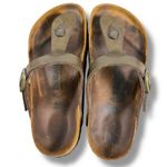 Birkenstock  Gizeh Thong Sandals Brown Bronze Size 36 5 5.5 Bohemian Hippie 70s Photo 3