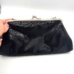 Kenneth Cole Y2K  Reaction Black Textured Clutch w/  removable Silver Chain Strap Photo 8