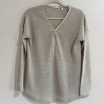Soft Surroundings Beige Valentina Sweater with Zipper Size Small Photo 0