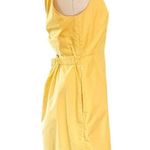 Everlane The Clean Cotton Twist-back Dress in Lemon Canary Yellow Size 12 Photo 4