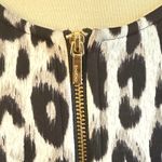 Bebe  Athletic Jacket Sz Med Geo Leopard Print Warm Up Photo 4
