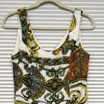 Platinum Dorothy Schoelen Vintage Colorful
Abstract Print Rayon Tank Mini Dress Orange Size 2 Photo 2