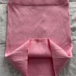 Meshki NWT  CeCe Pink Ribbed Knit Mini Skirt, size M Barbiecore boho Y2K ballet Photo 8