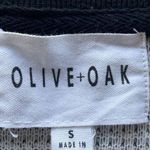 Olive & Oak  Varsity Jacket Women Size S Fitted Snap Closure Black White Baseball Photo 2