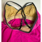 Lululemon  Tank Top‎ Athletic Built In Bra Hot Pink Criss Cross Back Activewear Photo 4