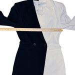 Endless Rose NWT Colorblock Contrast Blazer Romper Small Tuxedo Black White Photo 10