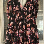ASOS Floral Black and Pink Women's Dress 👗 Photo 0