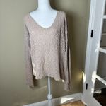Brandy Melville  Nubby Blush Pink V Neck Sweater One Size Photo 1