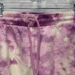 Wildfox Tie Dye Stars Purple Long Sleeve Top and Shorts Set Size XXL Photo 5