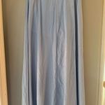 Light Blue Maxi Skirt – Flowy Layered Hem – Size S/M (Elastic Waist) Photo 1