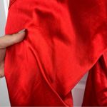 Armani Exchange Sz 4 Red Silk Blend Wide Leg Pants Photo 6
