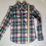Vineyard Vines  Womens Multicolor Plaid‎ Flannel Button Down Shirt Sz 0 Preppy Photo 9