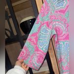 Ralph Lauren  nightgown pajama shirt paisley button down embroidered pocket dress Photo 6