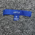 Apt. 9  | Marled Gray Long Sleeve Asymmetrical Hem Sweater | Medium Photo 6