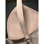 Athleta  Pink Seamless Ribbed Comfort Bra Size Large Sporty Activewear Photo 5