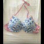 BCBGeneration NWT Pink and Blue Floral Bikini Top Size Large Photo 1