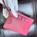 Coach Darcy bow wristlet with box & shopping bag included Pink Photo 6
