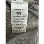 Tommy Bahama  Women Size XS Brown Linen Collared Shirt Dress Roll-Tab Sleeve Photo 9