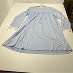 Eileen West Blue Lace Long Sleeve Cozy Sweater Knit Short Nightgown Medium‎ NEW Photo 11