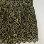 J.Crew  Women’s Navy Neon Green Lace Overlay‎ Mini Skirt Photo 8