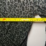 Bardot Revolve Black Velvet Animal Print Long Sleeve Bodysuit Women's 8 Medium Photo 7