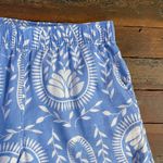 Joie  100% Linen Wide Leg Blue & White Folk Floral Beachy Boho Pants - Sz M 💛🎀 Photo 8