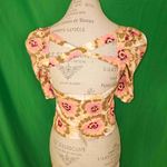 Free People NWT‎  Womens Give Me More Floral Square Neck Too Shirt Small Photo 1