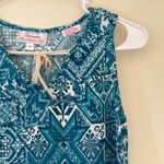 Panhandle  Blue and Red Patterned Tank Top Photo 3