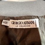 Giorgio Armani  Blazer Vest 100% Wool Sleeveless Three Buttons Brown 42 8 Photo 1