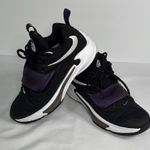 Nike  Athletic Shoes Black with Purple and White Accents Photo 0