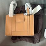 NWT Ro Bags Women's Leather Odeon Trapunto Double Strap Purse Bag Tan Photo 1