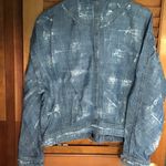 Free People  DISTRESSED TENNIS JEAN JACKET. S Photo 4
