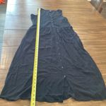 Frye Ladies Button Front casual fall sleeveles long Midi maxi Dress black New S Photo 4