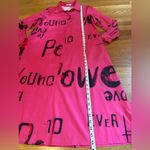 La’Ros Long sleeve midi shirt dress in pink Photo 9