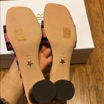 Christian Dior Dior DWAY HEELED SLIDE Deep Fuchsia Mizza Embroidered Cotton Photo 5